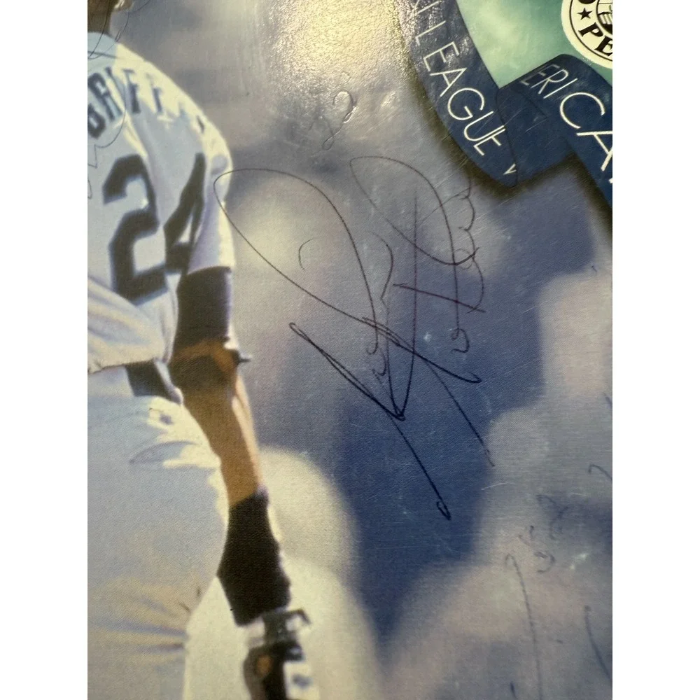 1996 spring training program Seattle Mariners Ken Griffey Jr Signed Autographed